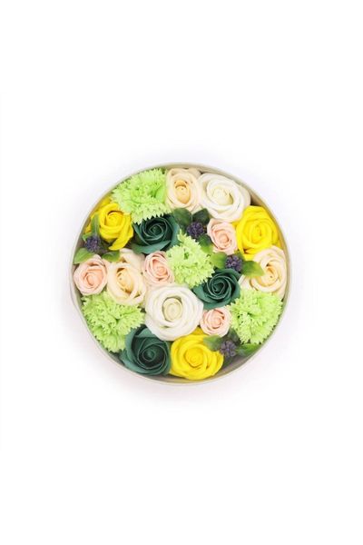 Spring Soap Flower Gift Box Yellow & Green Celebration - Multi - Thumbnail 2