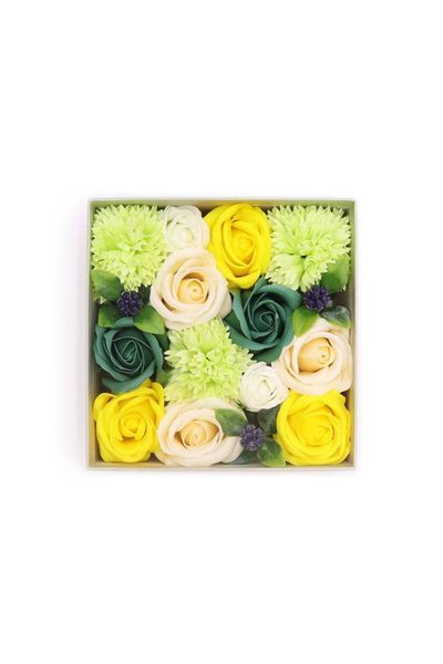 Spring Celebrations Soap Flower Gift Box Yellow & Green - Multi - Thumbnail 2