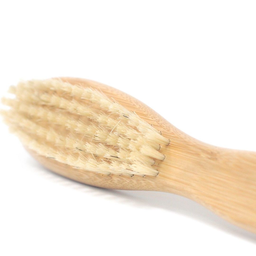 Premium Bamboo Beard Brush & Comb for Healthy Tamed Facial Hair - Brown - Image 1