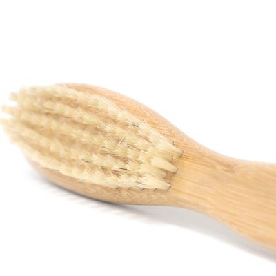 Premium Bamboo Beard Brush & Comb for Healthy Tamed Facial Hair - Brown