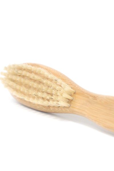 Premium Bamboo Beard Brush & Comb for Healthy Tamed Facial Hair - Brown - Thumbnail 2