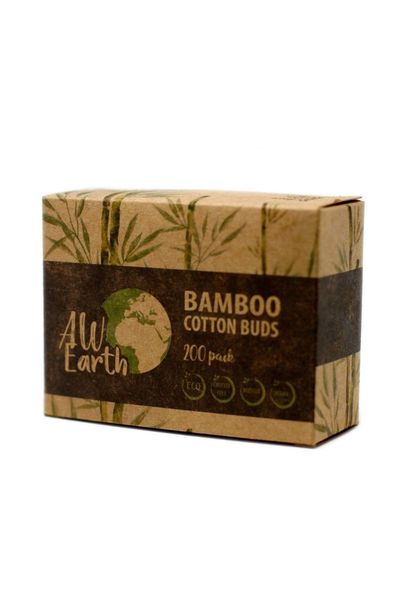 Box of 200 Eco Friendly Bamboo Cotton Buds for Personal Care - Brown - Thumbnail 2