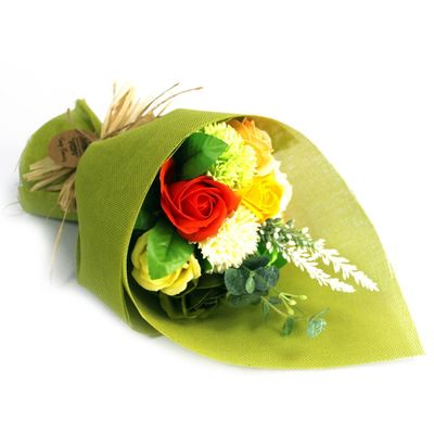 Standing Soap Flower Bouquet Gift - Green