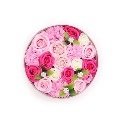 Baby Blessings Pink Soap Flowers Gift Box for Baby Shower - Pink