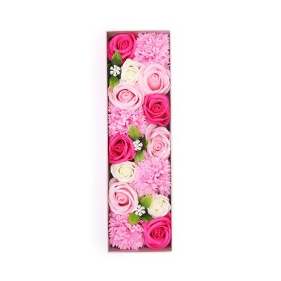 Baby Blessings Pink Soap Flowers Gift Box for Baby Showers - Pink