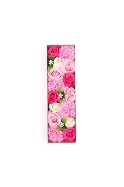 Baby Blessings Pink Soap Flowers Gift Box for Baby Showers - Pink - Thumbnail 2