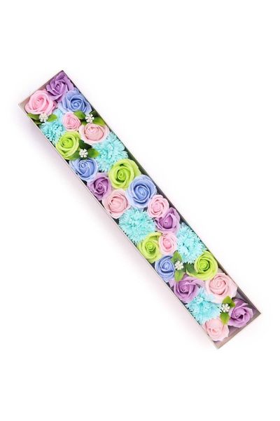 Baby Blue Soap Flower Gift Box Long Baby Blessings Celebration - Multi - Thumbnail 2