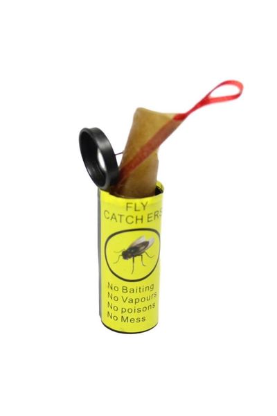 8 Pack Sticky Adhesive Fly Paper Catcher Strips Indoor Outdoor - Yellow - Thumbnail 2