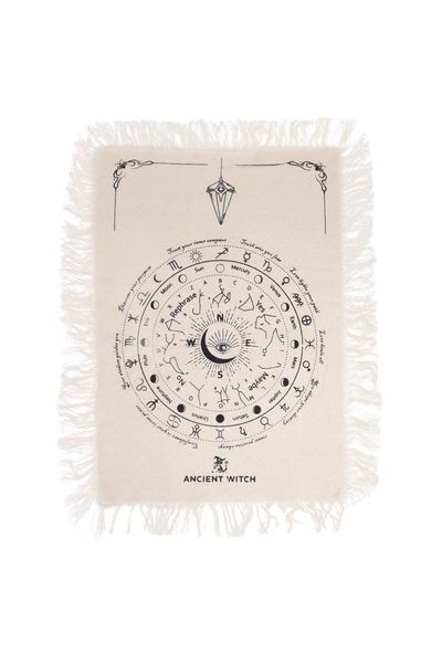 Ancient Witch All Seeing Eye Pendulum Divination Cloth - Black - Thumbnail 2