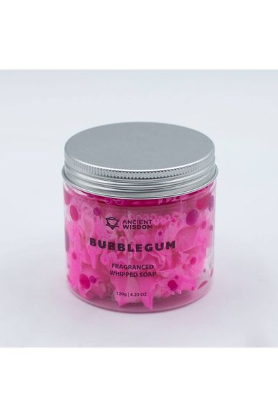 Bubblegum Whipped Soap 120g Cloudy Pink Glycerin Soap - Dark Pink - Thumbnail 2