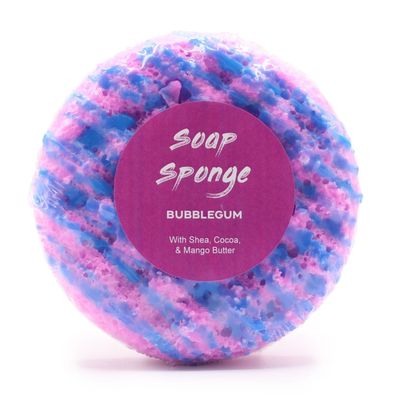 Butter Bubble Bubblegum Soap Sponge with Exfoliating Lather - Multi