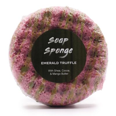 Butter Bubble Soap Sponge Emerald Truffle Creamy Lather - Multi