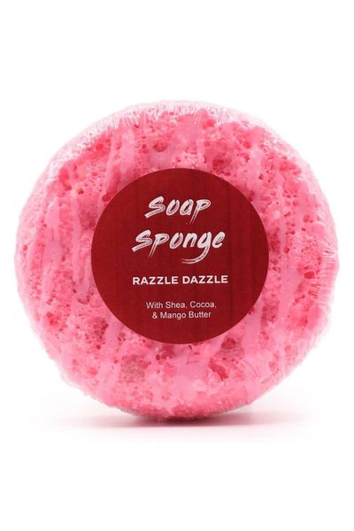 Razzle Dazzle Butter Bubble Soap Sponge with Uplifting Fragrance - Pink - Thumbnail 2