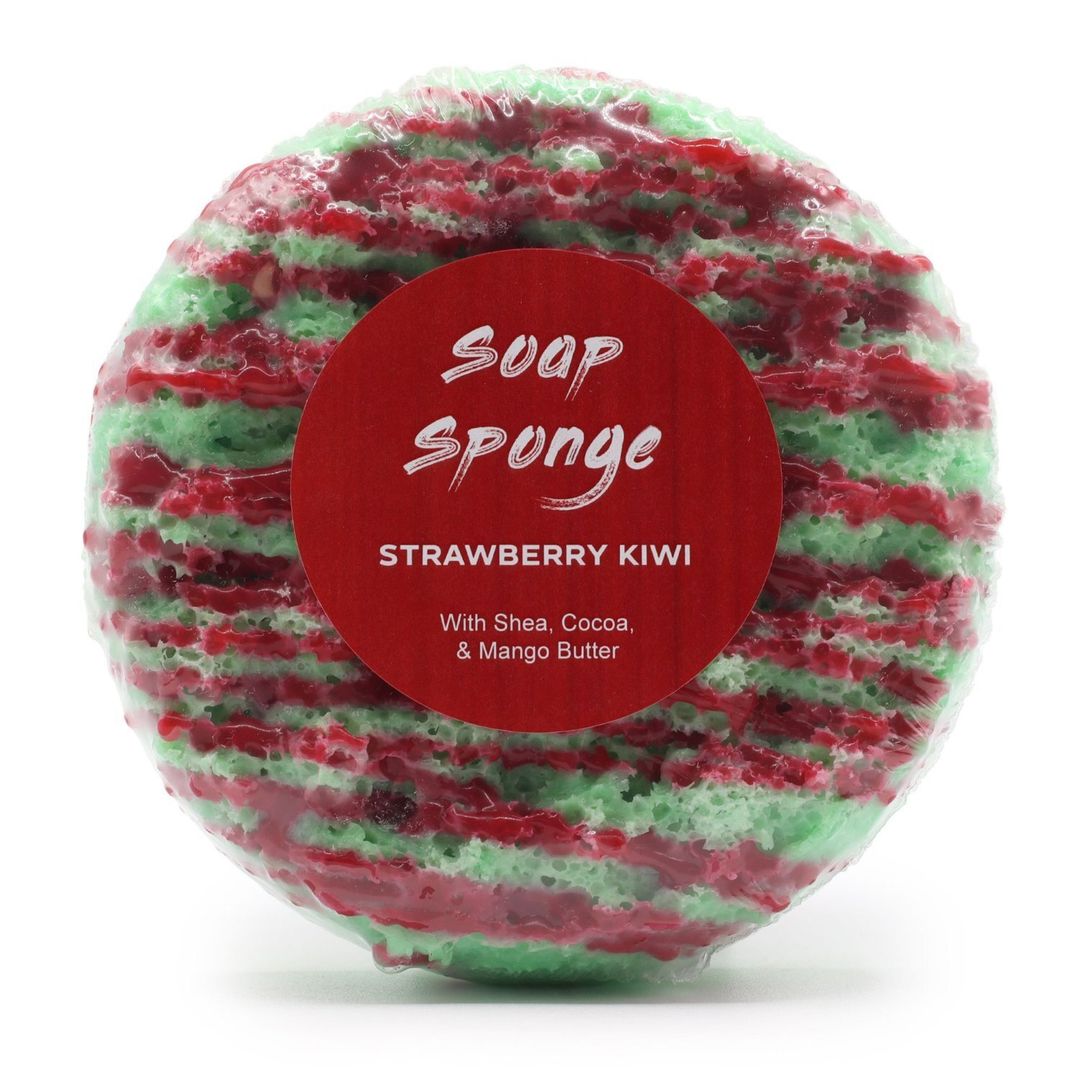Strawberry Kiwi Soap Sponge with Butter Bubble Fresh Foam - Multi - Image 1