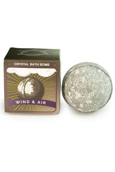 Air Crystal Bath Bomb with Hidden Real Gemstone Reveal - Grey - Thumbnail 2