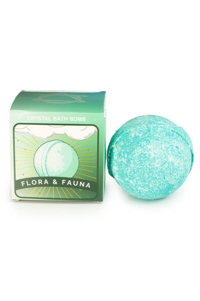 Earth Crystal Bath Bomb with Real Gemstone for Calm Spa Soak - Turquoise - Thumbnail 2