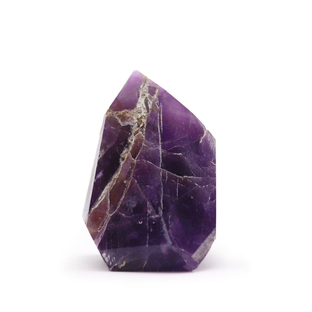 African Amethyst Gemstone Point 6cm Polished Crystal - Purple - Image 1
