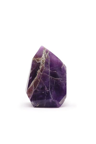 African Amethyst Gemstone Point 6cm Polished Crystal - Purple - Thumbnail 2
