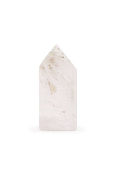 Clear Quartz Gemstone Point 6cm Clear Crystal Desk Decor - White - Thumbnail 2