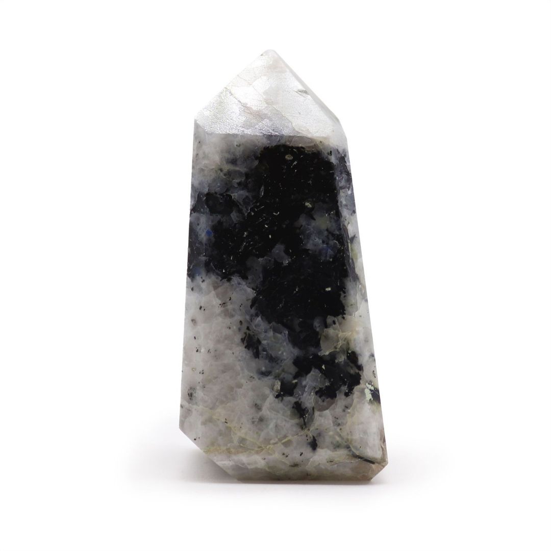 Indian Moonstone Gemstone Point Set 6cm 8 Pieces - Black - Image 1