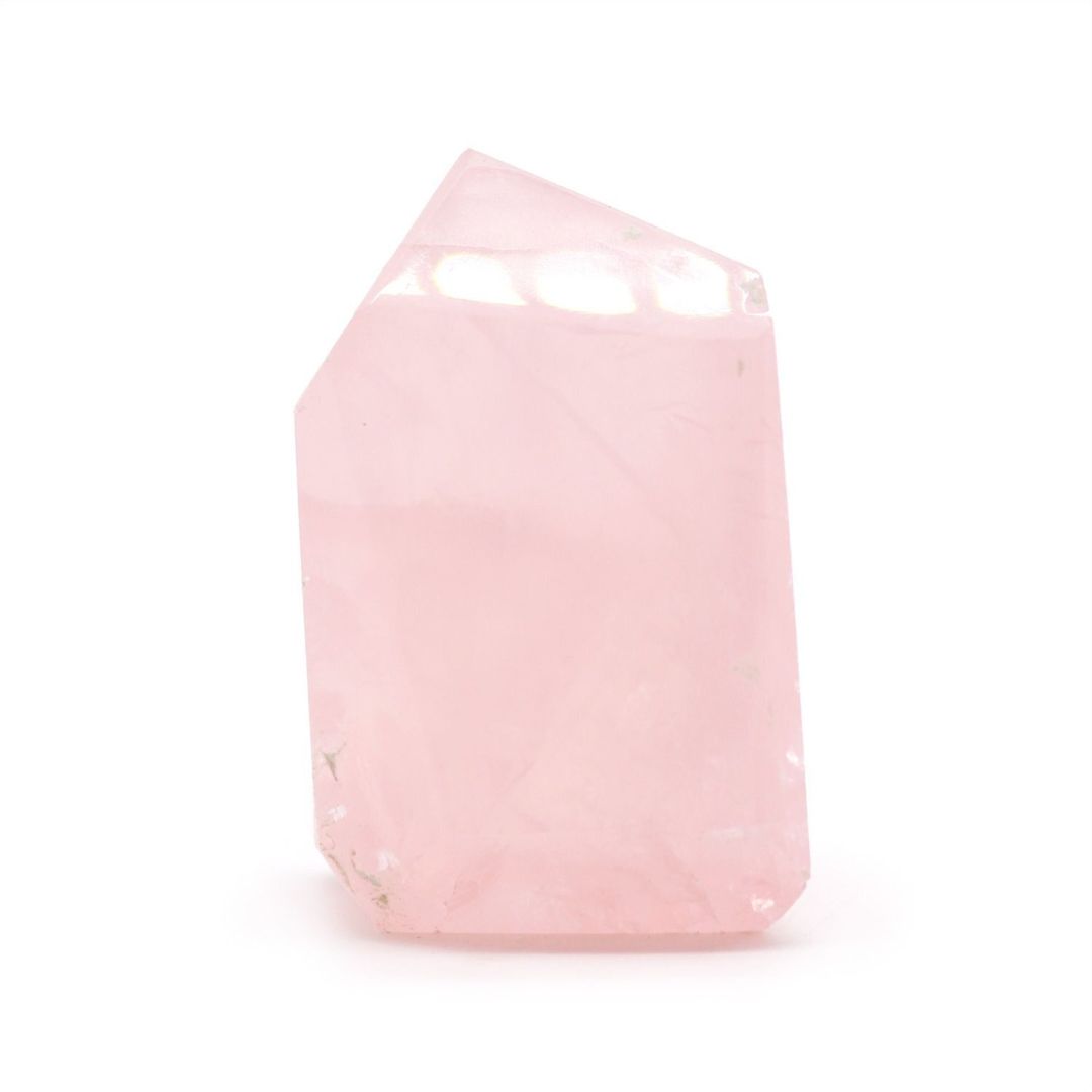 Indian Rose Quartz Gemstone Point 6cm Polished Half Kg - Baby Pink - Image 1