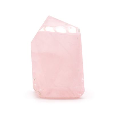 Indian Rose Quartz Gemstone Point 6cm Polished Half Kg - Baby Pink