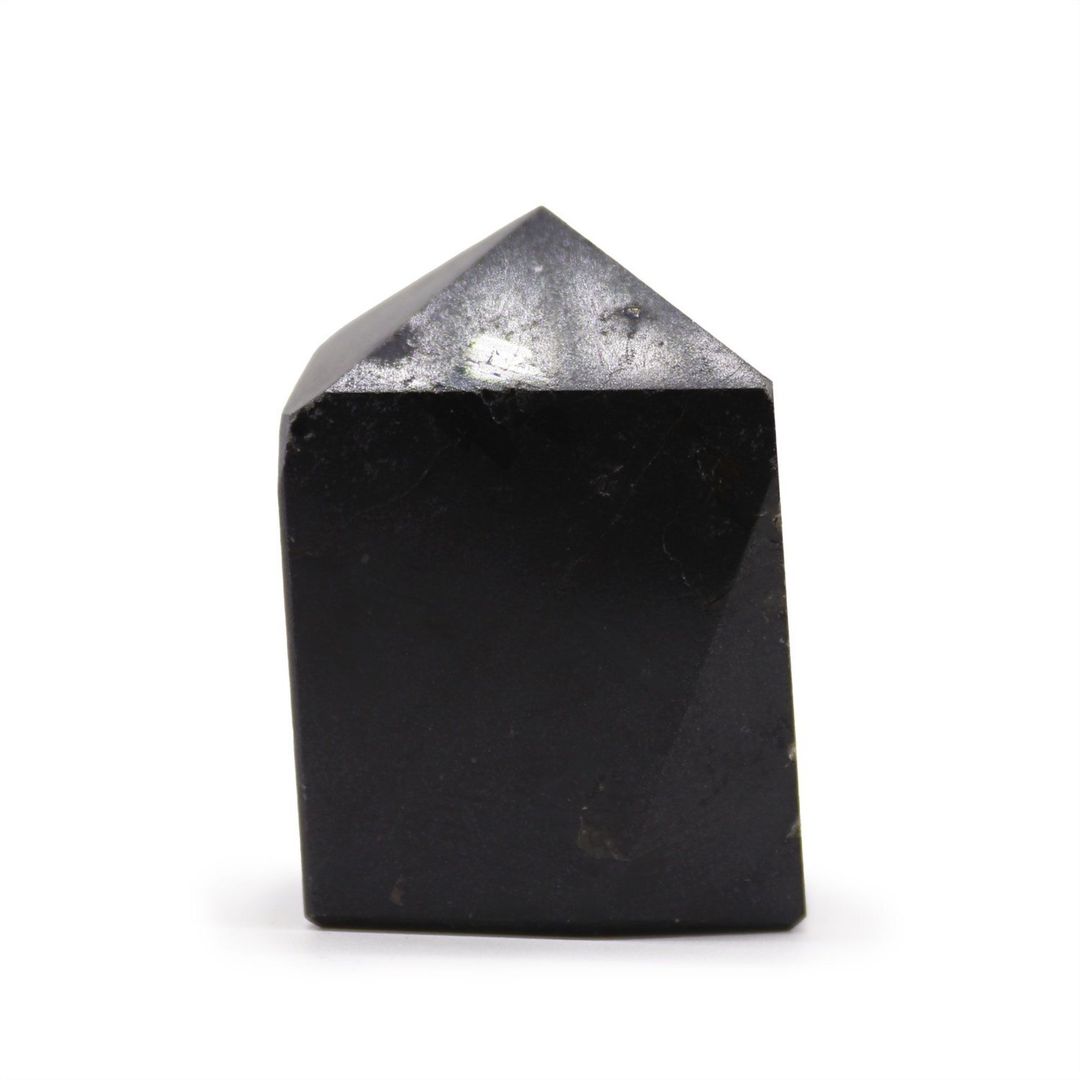 Indian Tourmaline Gemstone Point Approx 6cm 0 5kg Polished - Black - Image 1