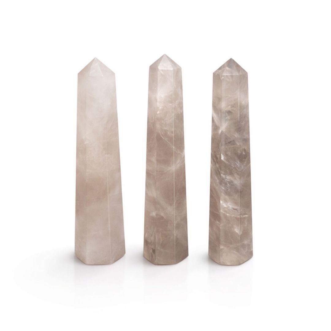 Smoky Quartz Six Face Obelisk Point 11cm Decorative Stone - Clear - Image 1