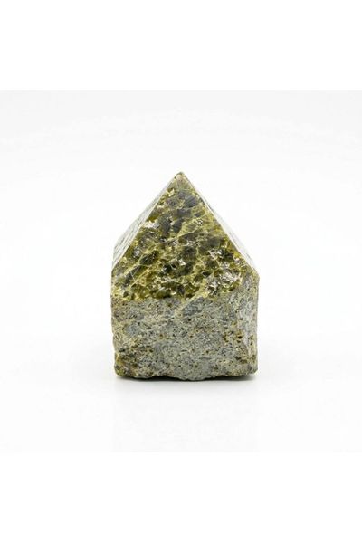 Epidote A Grade Top Polished Point Green Crystal Decor - Khaki - Thumbnail 2