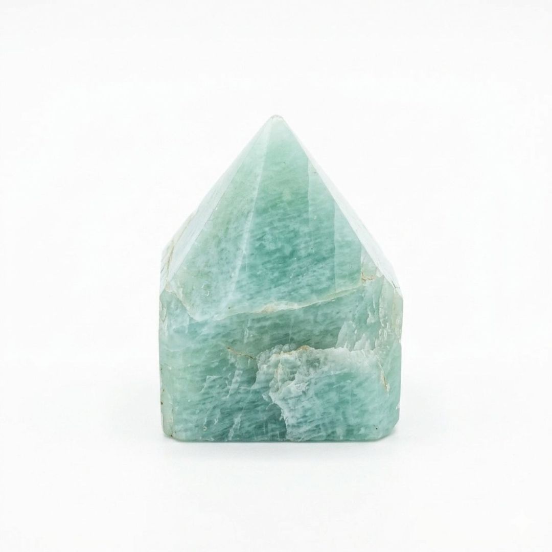 Indian Amazonite Top Polished Point Set of 5 to 6 Pieces - Turquoise - Image 1
