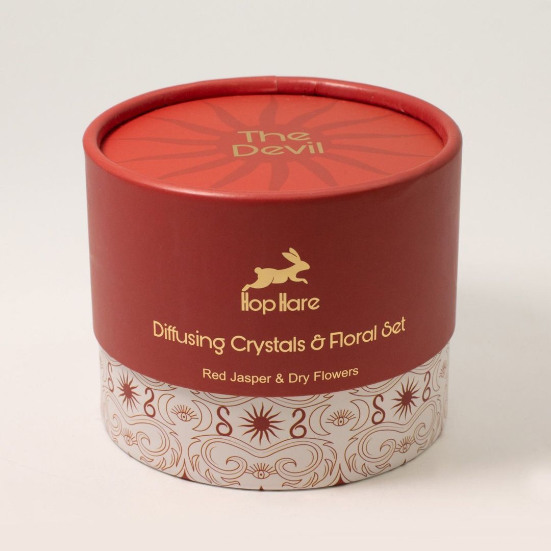The Devil Diffusing Crystals and Floral Set Red Jasper - Red - Image 1