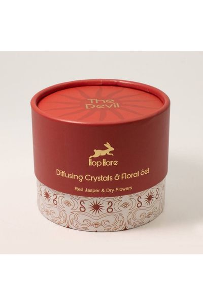 The Devil Diffusing Crystals and Floral Set Red Jasper - Red - Thumbnail 2