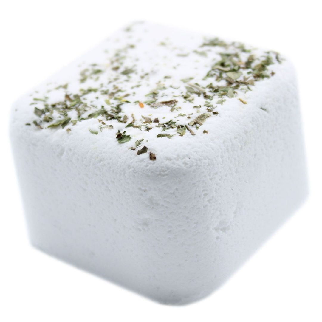 Energising Aromatherapy Shower Steamers Mint and Eucalyptus 6 Pack - White - Image 1