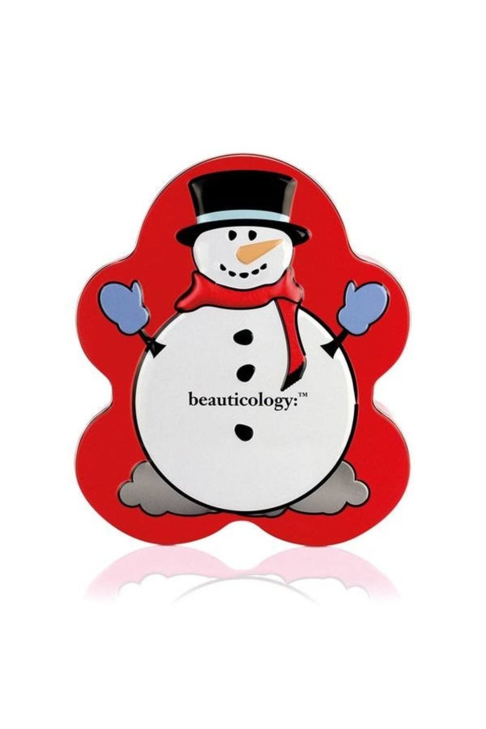 KDMD Baylis & Harding Beauticology Home of Beauty Snow Man Tin in Red - Image 1