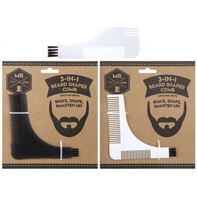KDMD 3-in-1 Beard Shape Comb & Brush 6 Pack - Thumbnail 2