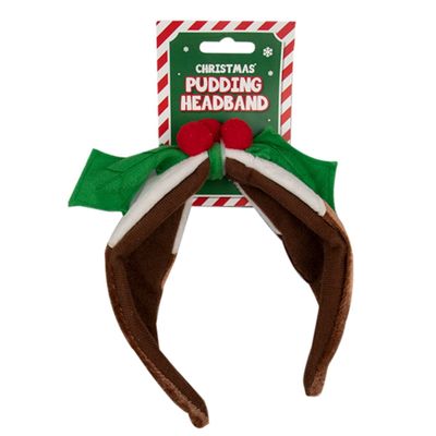 Christmas Pudding Headband 5 Pack - Multi