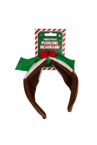 Christmas Pudding Headband 5 Pack - Multi - Thumbnail 2