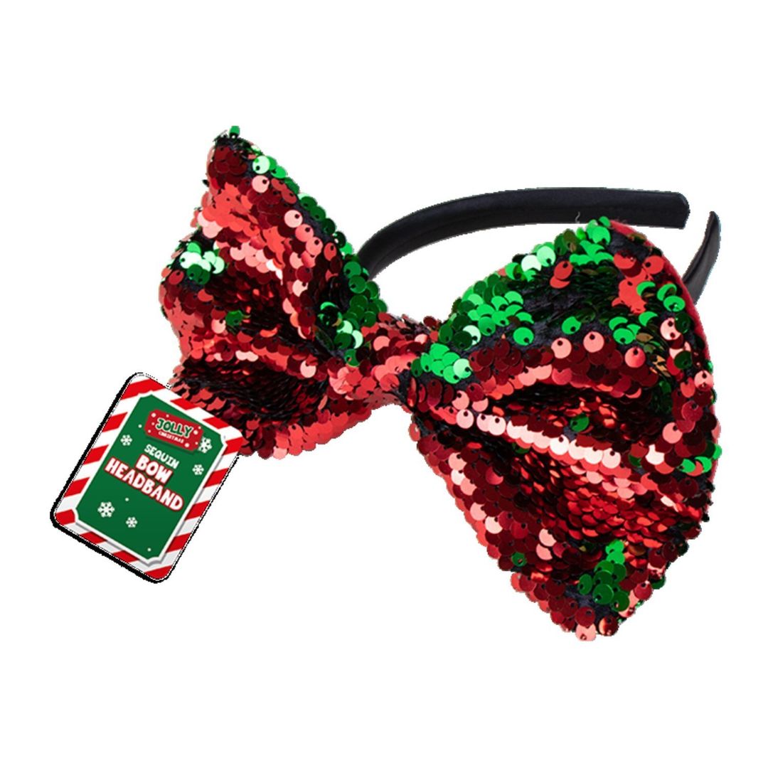 Reversible Sequin Bow Headband 5 Pack - Multi - Image 1