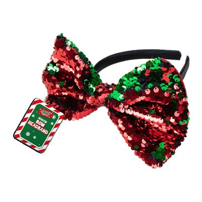 Reversible Sequin Bow Headband 5 Pack - Multi