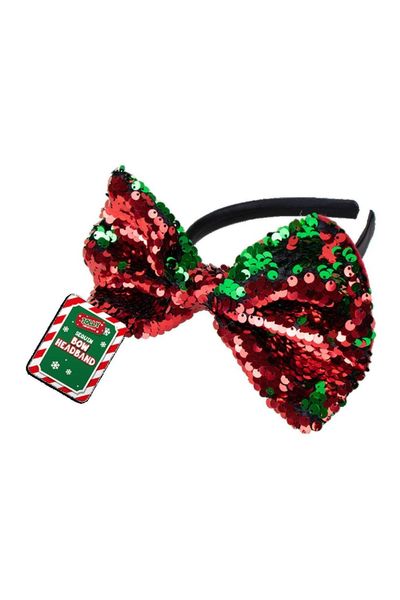 Reversible Sequin Bow Headband 5 Pack - Multi - Thumbnail 2