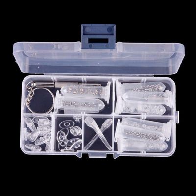 KDMD Glasses & Sunglasses Repair Kit with Screws, Nuts & Nose Pads in Clear - Thumbnail 2