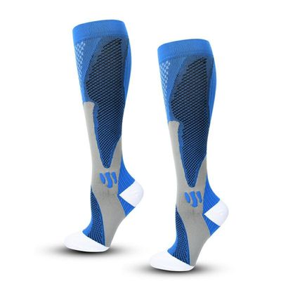KDMD Blue Unisex Running Calf Compression Socks - Size L/XL - Thumbnail 2