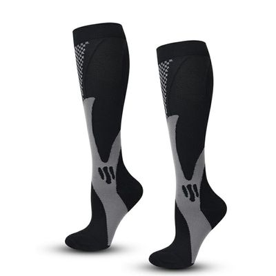KDMD Black Unisex Running & Football Calf Compression Socks - Size S/M - Thumbnail 2