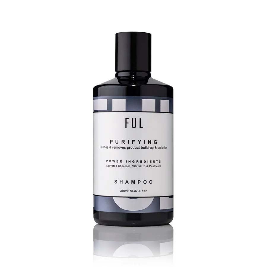 FUL Purifying Charcoal Shampoo 250ml - Clarifying Detox for Oily Scalp & Buildup - Deep Cleanser for Greasy Hair - Image 1