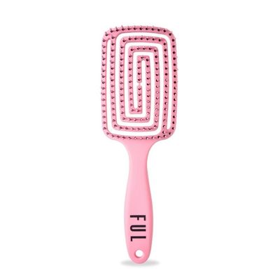FUL Vented Hair Brush - Fast Blowdry Detangler with Anti-Static, Frizz Control Design in Pink