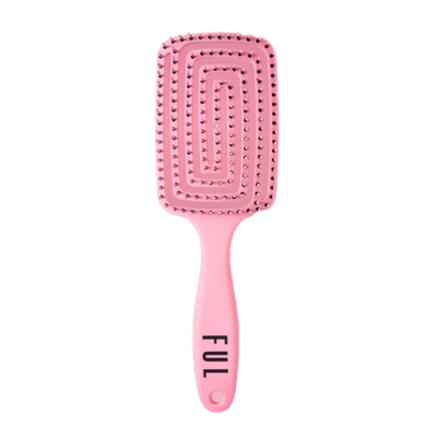 FUL Vented Hair Brush - Fast Blowdry Detangler with Anti-Static, Frizz Control Design in Pink - Thumbnail 2