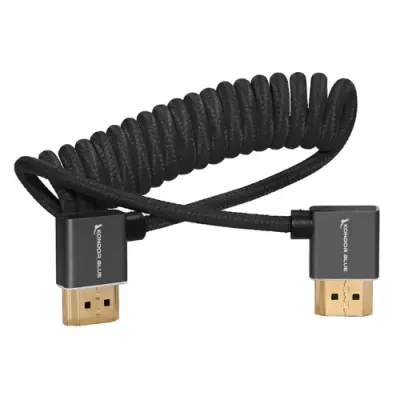 Kondor Blue KB-FHDMI-12RA-BK HDMI cable 0.6 m HDMI Type A (Standard) B - Thumbnail 2