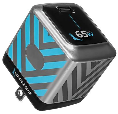 Kondor Blue KB-65PD-WCB Universal Black Blue Grey AC Fast charging Indoor - Thumbnail 2