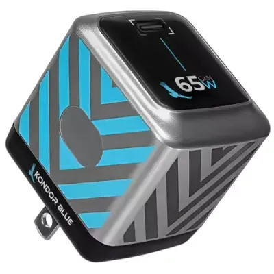 Kondor Blue KB-65PD-WCB Universal Black Blue Grey AC Fast charging Indoor