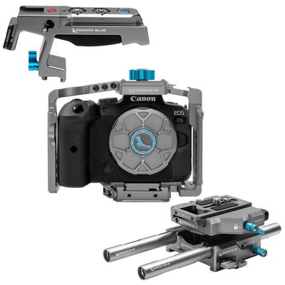 Kondor Blue KB-Canon-BR camera rig Aluminium Grey - Thumbnail 2